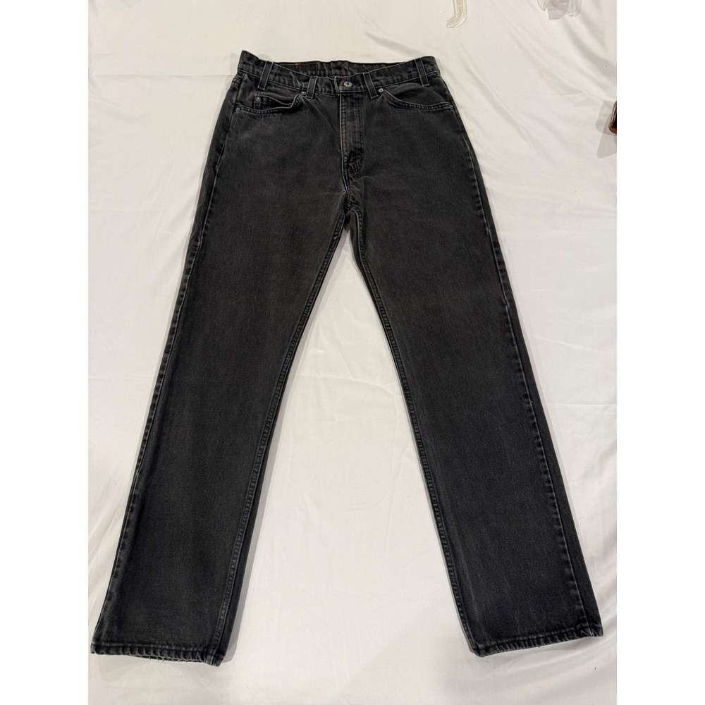 Vintage Levis 505 Orange Tab Black Jeans Made in USA 90s 34x32 Mens Streetwear